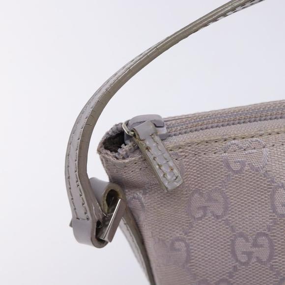 Gucci - GG Marmont Small leather shoulder bag Gucci GUCCI GG Canvas Accessory Pouch Purple Silver 7198 Auth mr1477